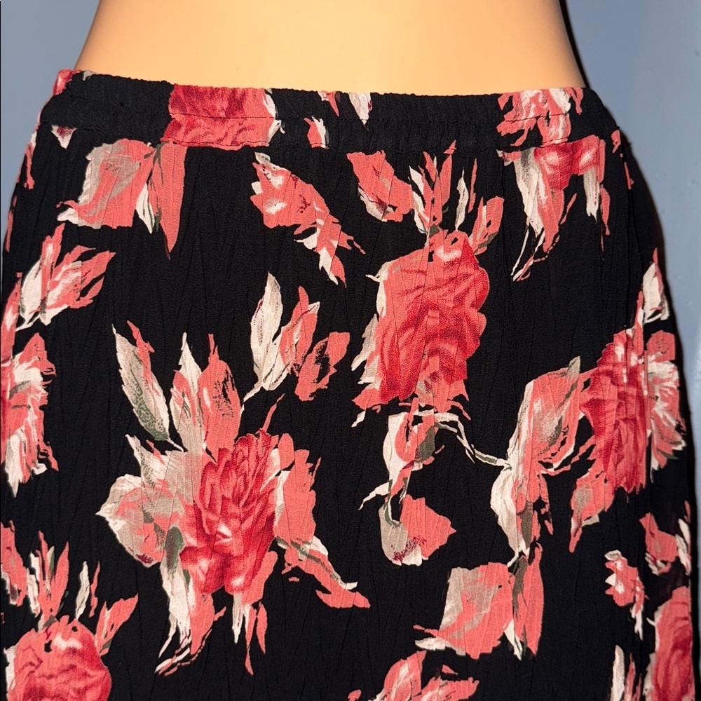 Style & Co Black Floral Maxi Skirt | Size 6 - Picture 2 of 5